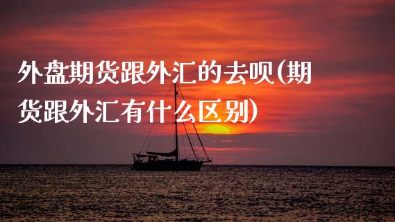外盘期货跟外汇的去呗(期货跟外汇有什么区别)_https://www.gzshoujun.com_农产品期货_第1张