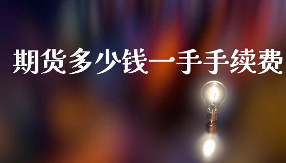期货多少钱一手手续费_https://www.gzshoujun.com_期货交易所_第1张