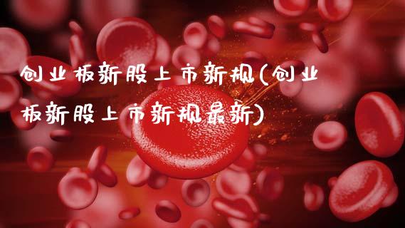 创业板新股上市新规(创业板新股上市新规最新)_https://www.gzshoujun.com_期货知识_第1张