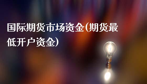 国际期货市场资金(期货最低开户资金)_https://www.gzshoujun.com_期货交易所_第1张