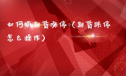 如何抓期货涨停（期货跌停怎么操作）_https://www.gzshoujun.com_恒生指数_第1张