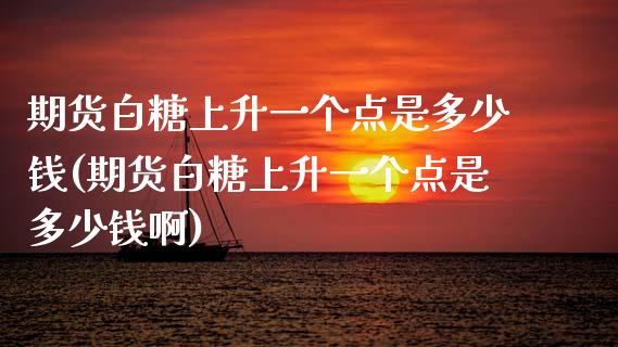 期货白糖上升一个点是多少钱(期货白糖上升一个点是多少钱啊)_https://www.gzshoujun.com_农产品期货_第1张