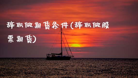 做期货条件(做股票期货)_https://www.gzshoujun.com_期货交易所_第1张