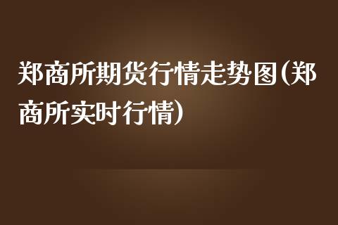 郑商所期货行情走势图(郑商所实时行情)_https://www.gzshoujun.com_期货理财_第1张
