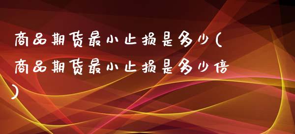 商品期货最小止损是多少(商品期货最小止损是多少倍)_https://www.gzshoujun.com_期货交易所_第1张