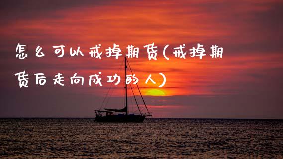 怎么可以戒掉期货(戒掉期货后走向成功的人)_https://www.gzshoujun.com_期货品种_第1张