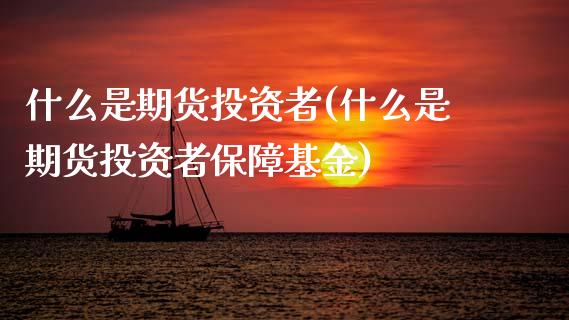 什么是期货投资者(什么是期货投资者保障基金)_https://www.gzshoujun.com_期货公司_第1张