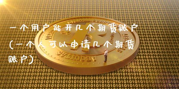 一个用户能开几个期货账户(一个人可以申请几个期货账户)_https://www.gzshoujun.com_农产品期货_第1张