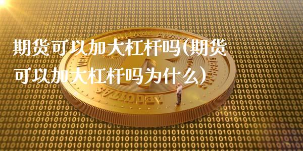期货可以加大杠杆吗(期货可以加大杠杆吗为什么)_https://www.gzshoujun.com_纳指期货_第1张