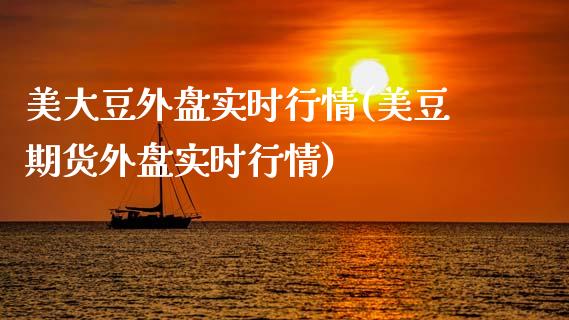 美大豆外盘实时行情(美豆期货外盘实时行情)_https://www.gzshoujun.com_期货理财_第1张