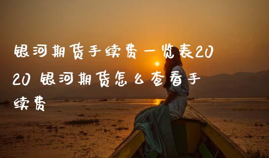 期货手续费一览表2020 期货怎么查看手续费_https://www.gzshoujun.com_期货行情_第1张