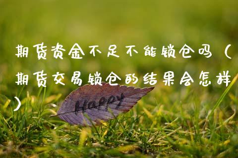期货资金不足不能锁仓吗（期货交易锁仓的结果会怎样）_https://www.gzshoujun.com_期货直播_第1张