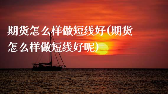 期货怎么样做短线好(期货怎么样做短线好呢)_https://www.gzshoujun.com_农产品期货_第1张