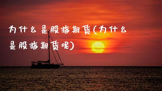 为什么是股指期货(为什么是股指期货呢)_https://www.gzshoujun.com_期货品种_第1张