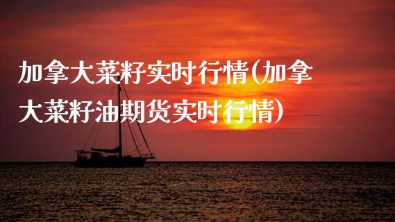 加拿大菜籽实时行情(加拿大菜籽油期货实时行情)_https://www.gzshoujun.com_原油期货_第1张