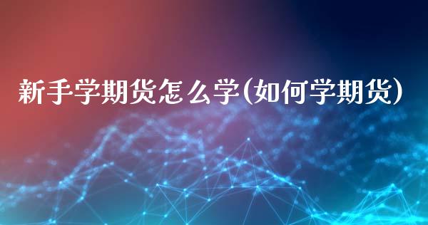 新手学期货怎么学(如何学期货)_https://www.gzshoujun.com_期货品种_第1张