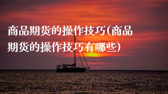 商品期货的操作技巧(商品期货的操作技巧有哪些)_https://www.gzshoujun.com_基金理财_第1张