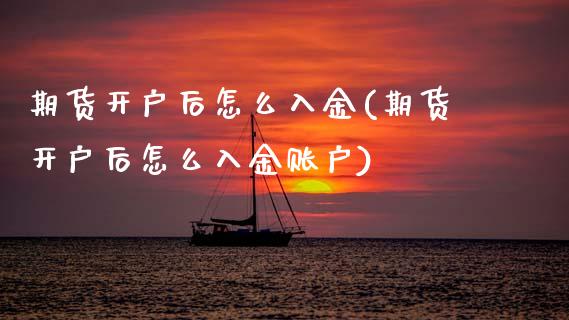 期货开户后怎么入金(期货开户后怎么入金账户)_https://www.gzshoujun.com_期货品种_第1张