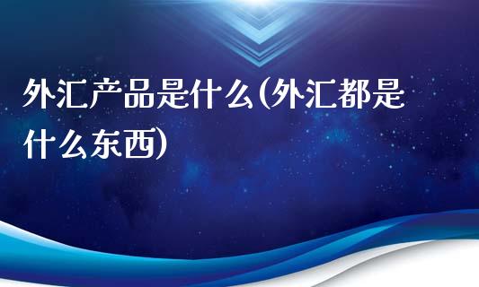 外汇产品是什么(外汇都是什么东西)_https://www.gzshoujun.com_期货知识_第1张