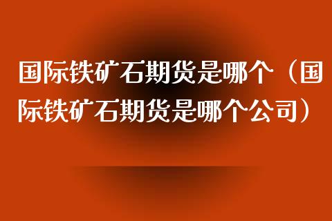 国际铁矿石期货是哪个（国际铁矿石期货是哪个）_https://www.gzshoujun.com_期货品种_第1张