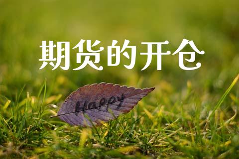 期货的开仓_https://www.gzshoujun.com_农产品期货_第1张