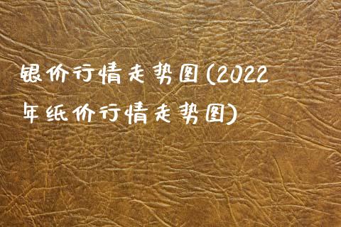 银价行情走势图(2022年纸价行情走势图)_https://www.gzshoujun.com_原油期货_第1张