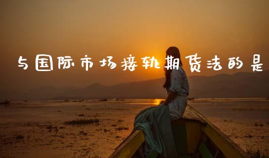 与国际市场接轨期货法的是_https://www.gzshoujun.com_期货品种_第1张