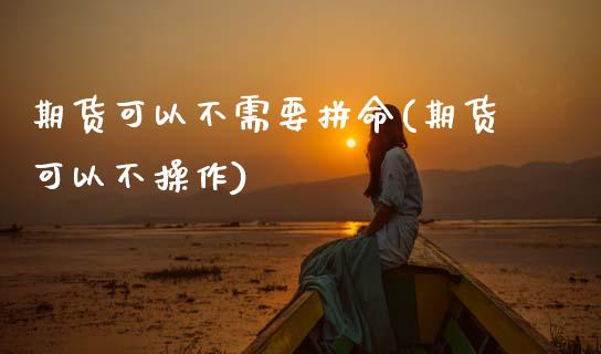 期货可以不需要拼命(期货可以不操作)_https://www.gzshoujun.com_期货交易所_第1张