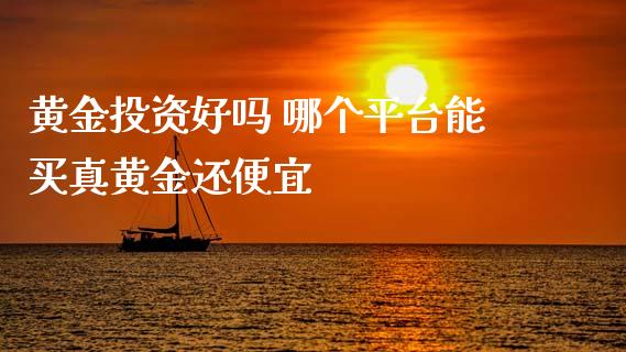 黄资好吗 哪个平台能买真黄金还便宜_https://www.gzshoujun.com_期货行情_第1张