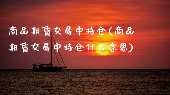 商品期货交易中持仓(商品期货交易中持仓什么意思)_https://www.gzshoujun.com_期货交易所_第1张