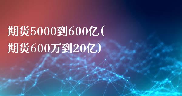期货5000到600亿(期货600万到20亿)_https://www.gzshoujun.com_期货直播_第1张