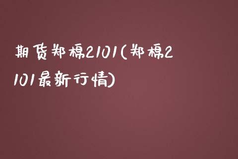 期货郑棉2101(郑棉2101最新行情)_https://www.gzshoujun.com_期货直播_第1张