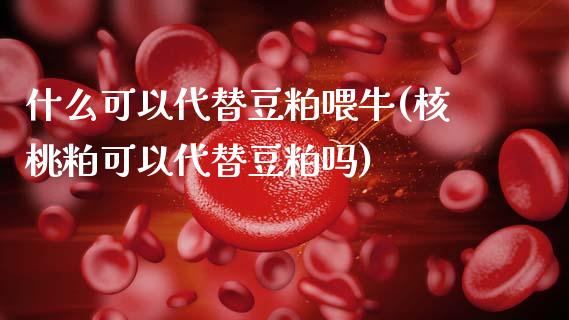 什么可以代替豆粕喂牛(核桃粕可以代替豆粕吗)_https://www.gzshoujun.com_期货入门_第1张