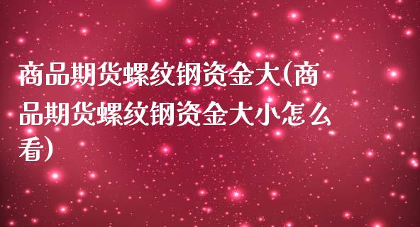 商品期货螺纹钢资金大(商品期货螺纹钢资金大小怎么看)_期货直播_第1张_首骏网 商品期货螺纹钢资金大(商品期货螺纹钢资金大小怎么看)_https://www.gzshoujun.com_期货直播_第1张
