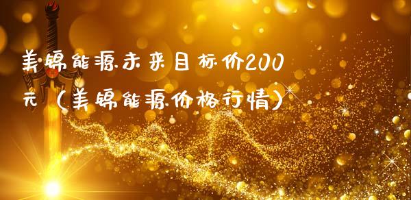 美锦能源未来目标价200元（美锦能源价格行情）_https://www.gzshoujun.com_期货行情_第1张