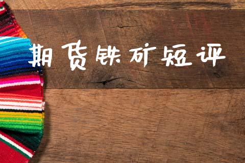 期货铁矿短评_https://www.gzshoujun.com_农产品期货_第1张