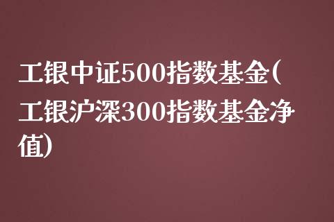 工银中证500指数基金(工银沪深300指数基金净值)_https://www.gzshoujun.com_原油期货_第1张