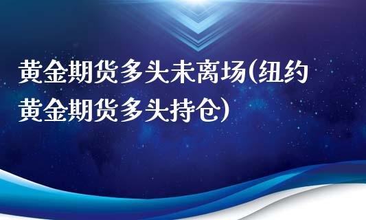 黄金期货多头未离场(纽约黄金期货多头持仓)_https://www.gzshoujun.com_国际期货_第1张