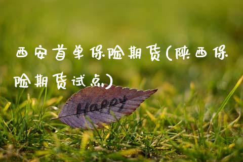 西安首单保险期货(陕西保险期货试点)_https://www.gzshoujun.com_期货品种_第1张