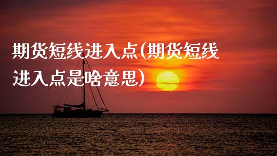 期货短线进入点(期货短线进入点是啥意思)_https://www.gzshoujun.com_期货直播_第1张