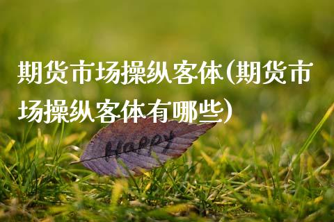 期货市场操纵客体(期货市场操纵客体有哪些)_https://www.gzshoujun.com_农产品期货_第1张
