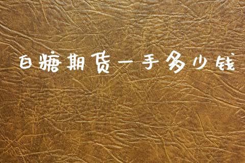 白糖期货一手多少钱_https://www.gzshoujun.com_期货交易所_第1张