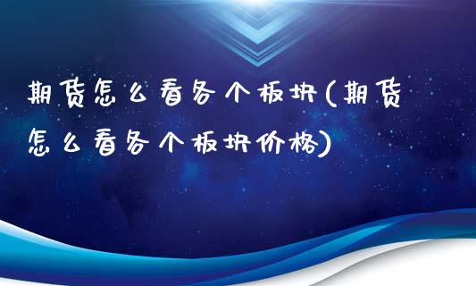 期货怎么看各个板块(期货怎么看各个板块价格)_https://www.gzshoujun.com_农产品期货_第1张