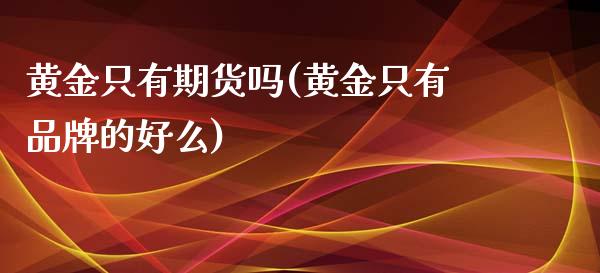 黄金只有期货吗(黄金只有品牌的好么)_https://www.gzshoujun.com_期货直播_第1张