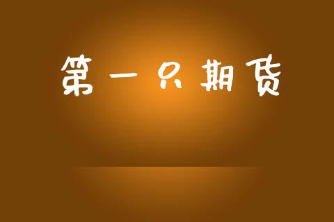 第一只期货_https://www.gzshoujun.com_期货交易所_第1张