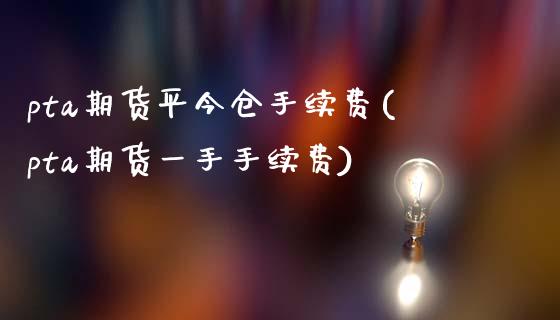 pta期货平今仓手续费(pta期货一手手续费)_https://www.gzshoujun.com_期货知识_第1张