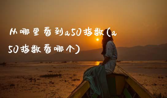 从哪里看到a50指数(a50指数看哪个)_https://www.gzshoujun.com_期货知识_第1张