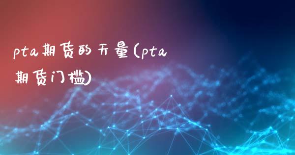 pta期货的天量(pta期货门槛)_https://www.gzshoujun.com_期货交易所_第1张